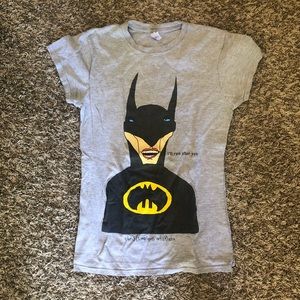 Chris Simpsons artist grey Batman graphic tee shirt size medium